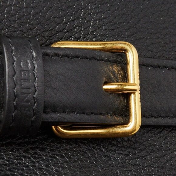 Celine Black Leather Medium Anita Shoulder Bag - Picture 7 of 12